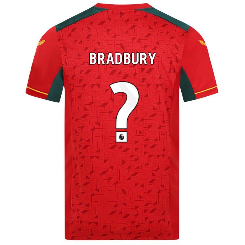 Hombre Camiseta Mackenzie Bradbury #0 Rojo 2ª Equipación 2023/24 La Camisa