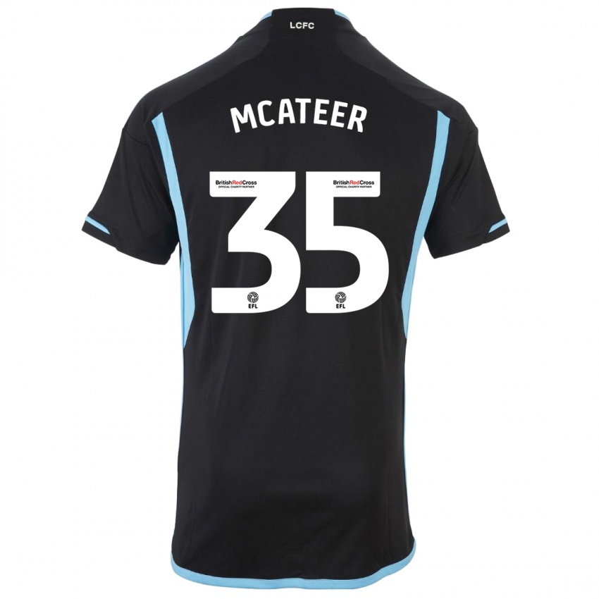 Hombre Camiseta Kasey Mcateer #35 Negro 2ª Equipación 2023/24 La Camisa