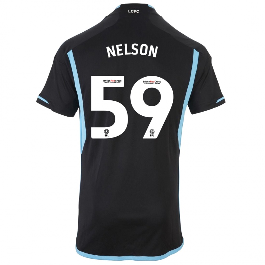 Hombre Camiseta Ronny Nelson #59 Negro 2ª Equipación 2023/24 La Camisa