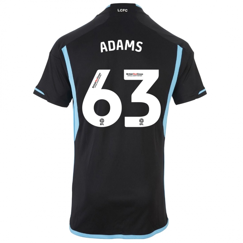 Hombre Camiseta Bayli Spencer Adams #63 Negro 2ª Equipación 2023/24 La Camisa