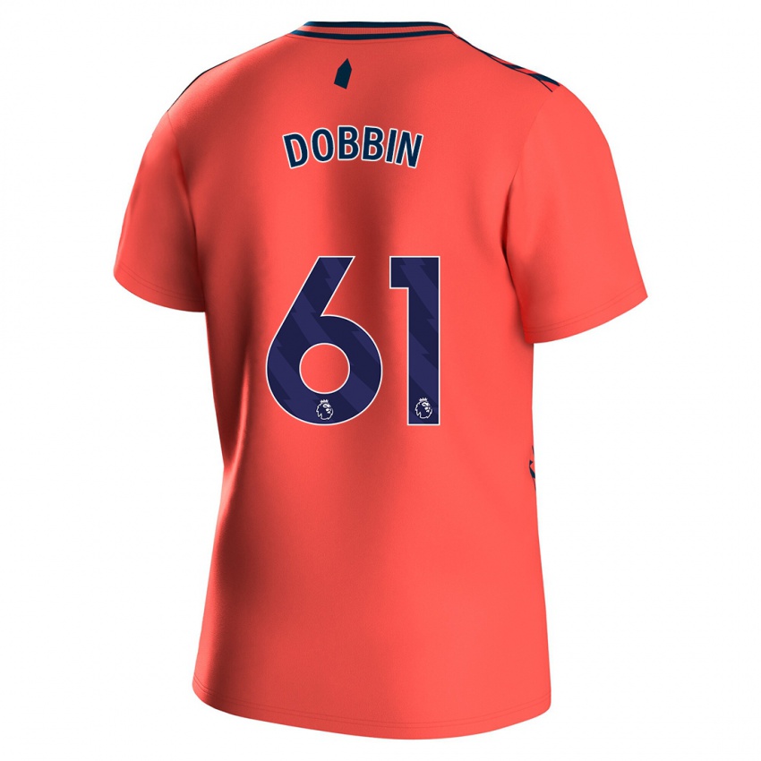Hombre Camiseta Lewis Dobbin #61 Coralino 2ª Equipación 2023/24 La Camisa