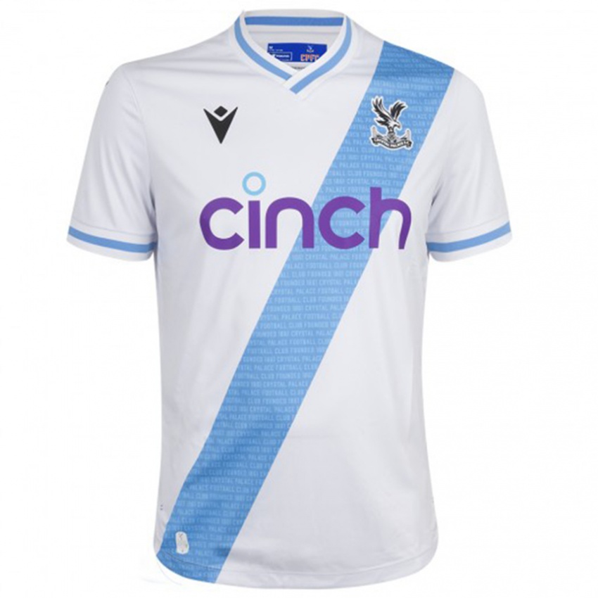 Hombre Camiseta Michael Olise #7 Blanco 2ª Equipación 2023/24 La Camisa