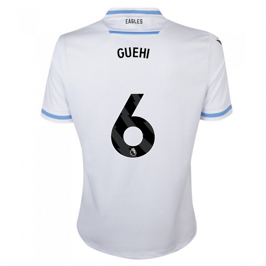 Hombre Camiseta Marc Guehi #6 Blanco 2ª Equipación 2023/24 La Camisa