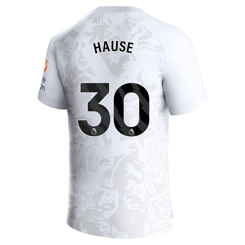 Hombre Camiseta Kortney Hause #30 Blanco 2ª Equipación 2023/24 La Camisa