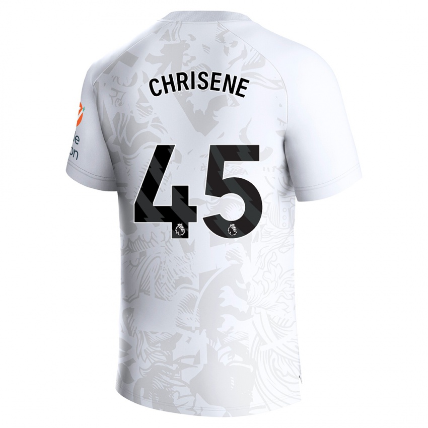 Hombre Camiseta Ben Chrisene #45 Blanco 2ª Equipación 2023/24 La Camisa