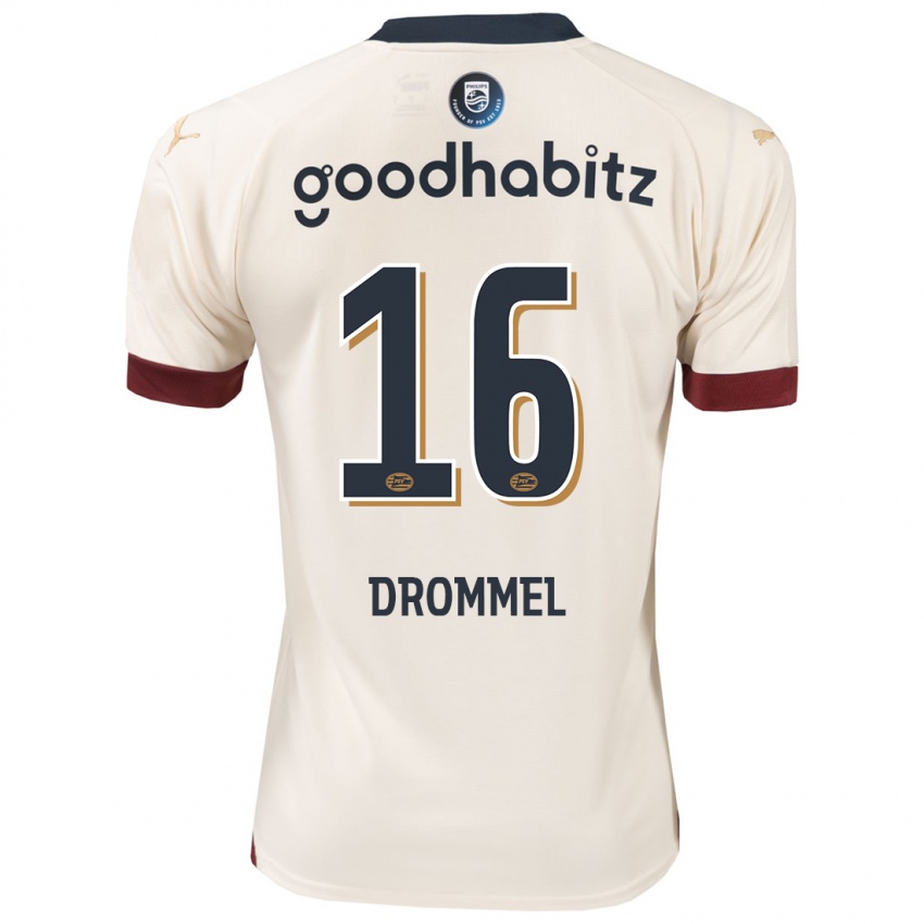 Hombre Camiseta Joel Drommel #16 Blanquecino 2ª Equipación 2023/24 La Camisa
