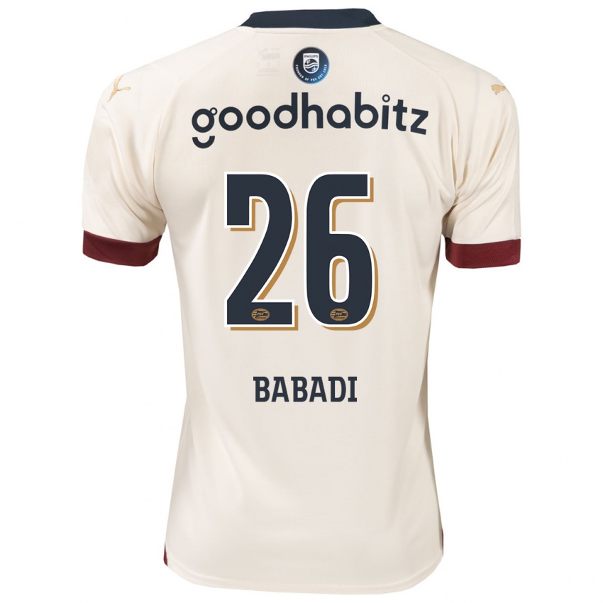 Hombre Camiseta Isaac Babadi #26 Blanquecino 2ª Equipación 2023/24 La Camisa