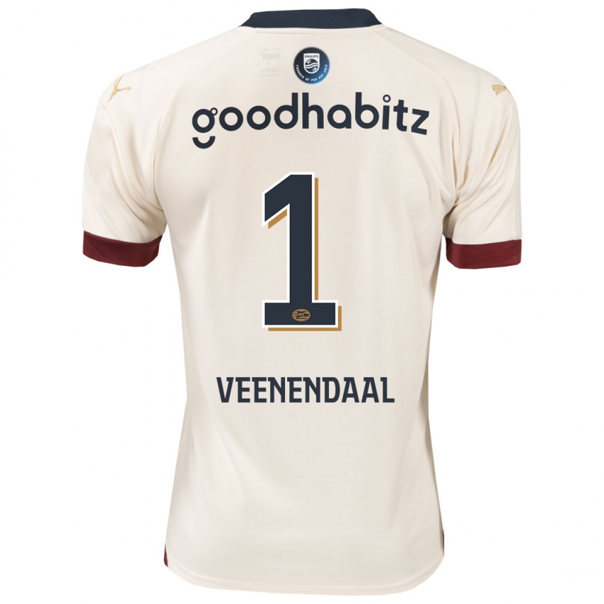 Hombre Camiseta Sari Van Veenendaal #1 Blanquecino 2ª Equipación 2023/24 La Camisa