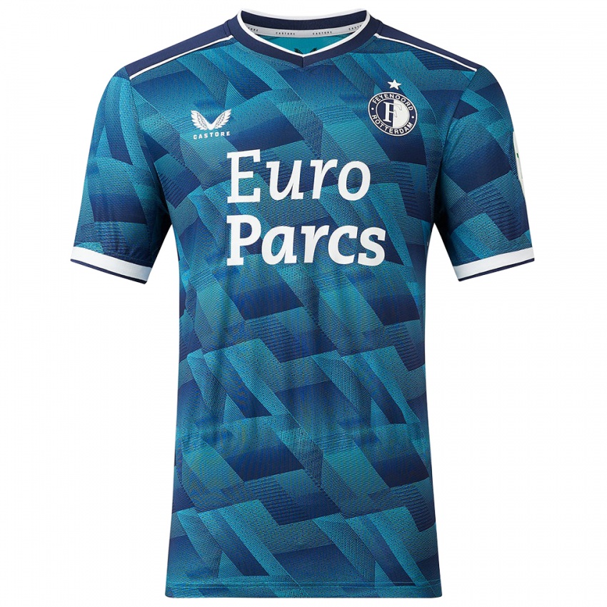 Hombre Camiseta Lucas Diniz Lima #0 Azul 2ª Equipación 2023/24 La Camisa