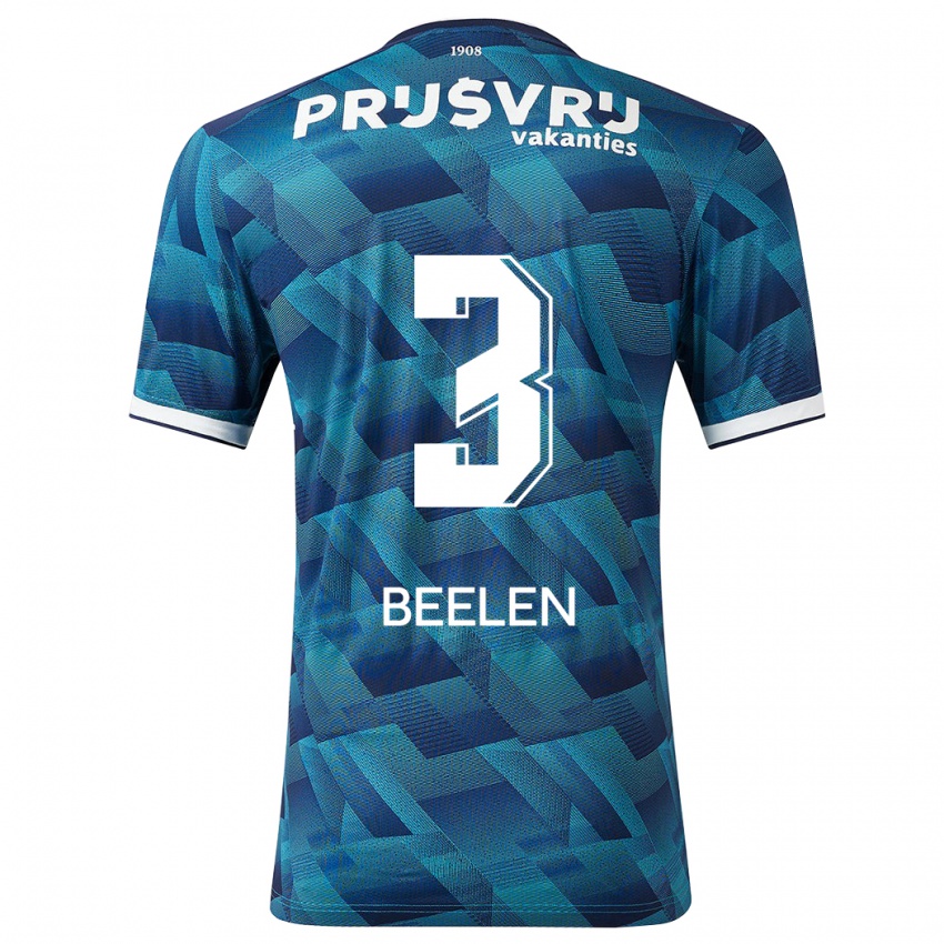 Hombre Camiseta Thomas Beelen #3 Azul 2ª Equipación 2023/24 La Camisa