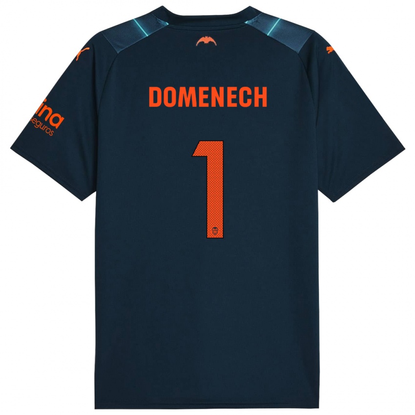 Hombre Camiseta Jaume Domenech #1 Azul Marino 2ª Equipación 2023/24 La Camisa