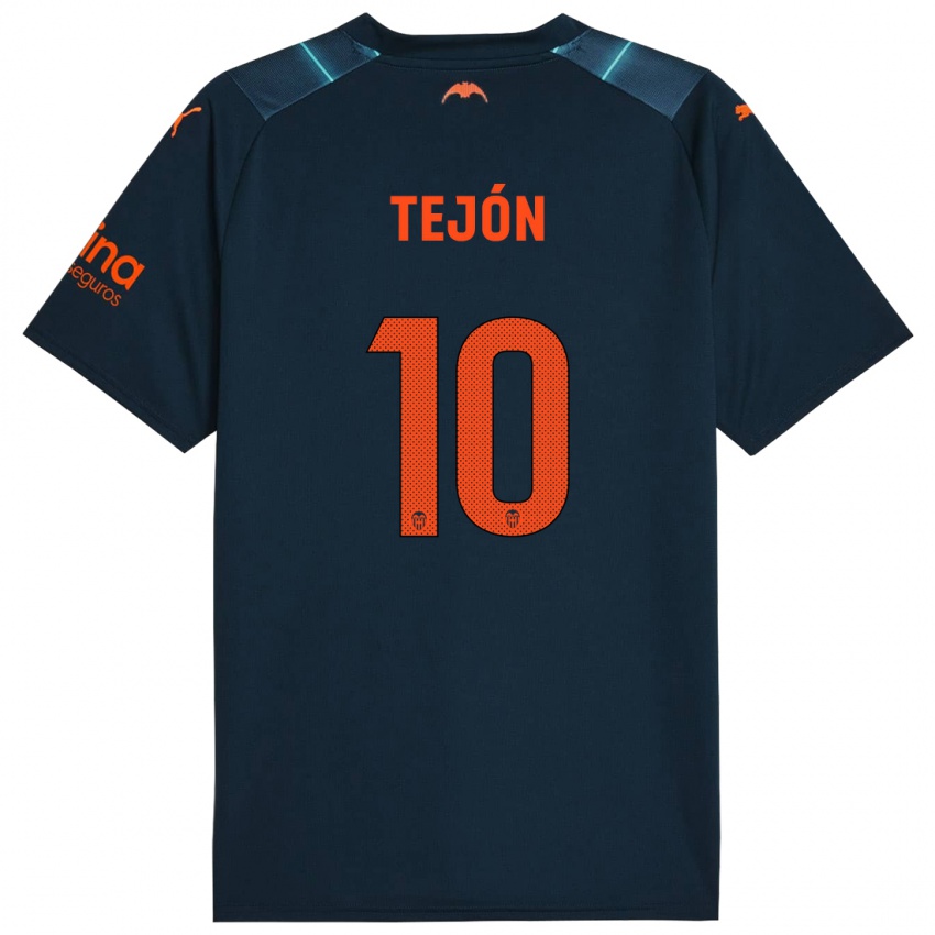 Hombre Camiseta Martín Tejón #10 Azul Marino 2ª Equipación 2023/24 La Camisa