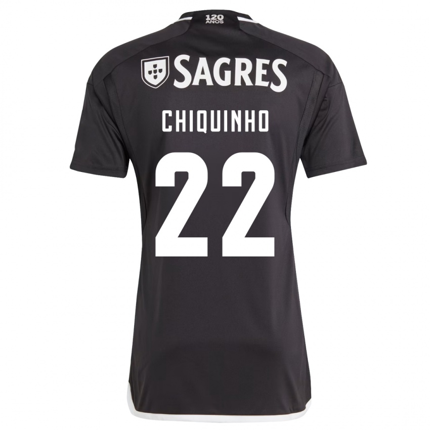 Hombre Camiseta Chiquinho #22 Negro 2ª Equipación 2023/24 La Camisa