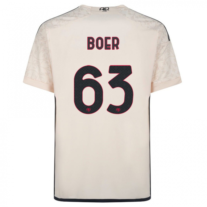 Hombre Camiseta Pietro Boer #63 Blanquecino 2ª Equipación 2023/24 La Camisa