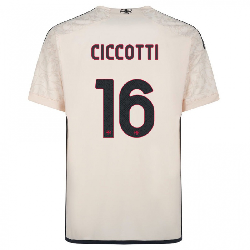 Hombre Camiseta Claudia Ciccotti #16 Blanquecino 2ª Equipación 2023/24 La Camisa
