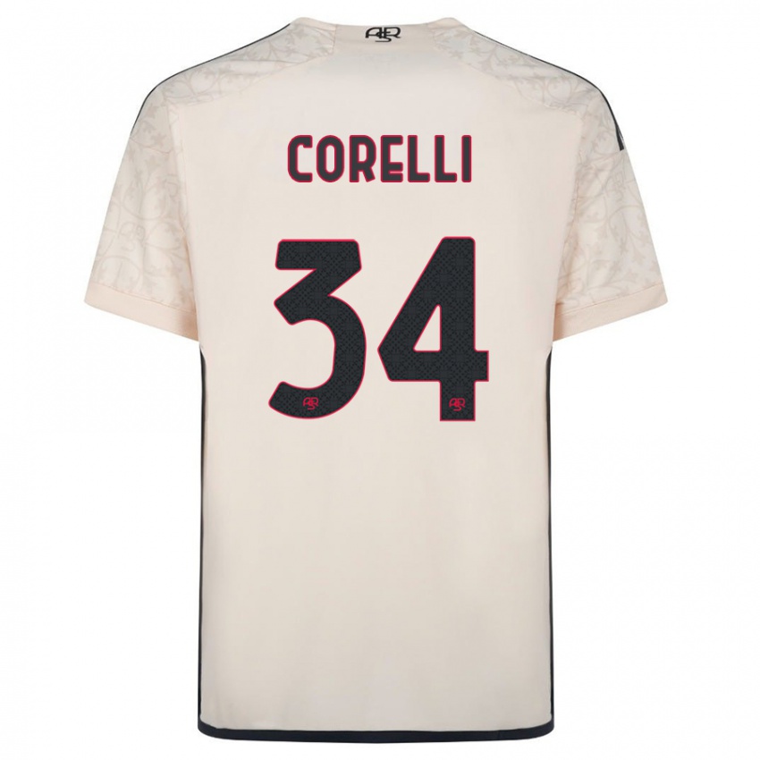 Hombre Camiseta Alice Corelli #34 Blanquecino 2ª Equipación 2023/24 La Camisa