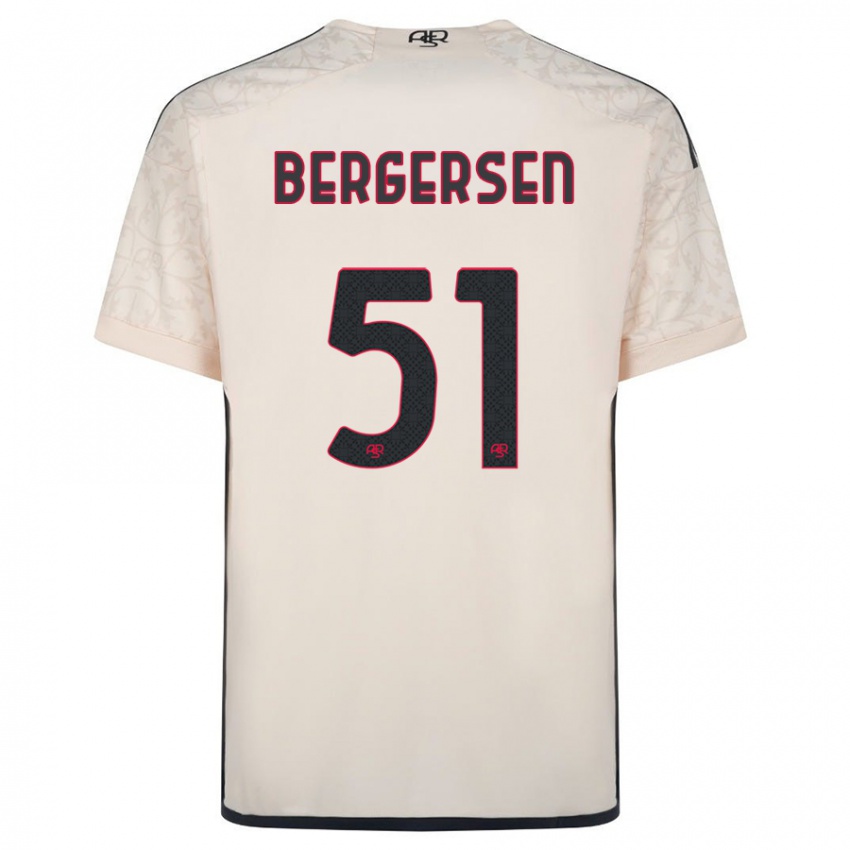 Hombre Camiseta Mina Bergersen #51 Blanquecino 2ª Equipación 2023/24 La Camisa