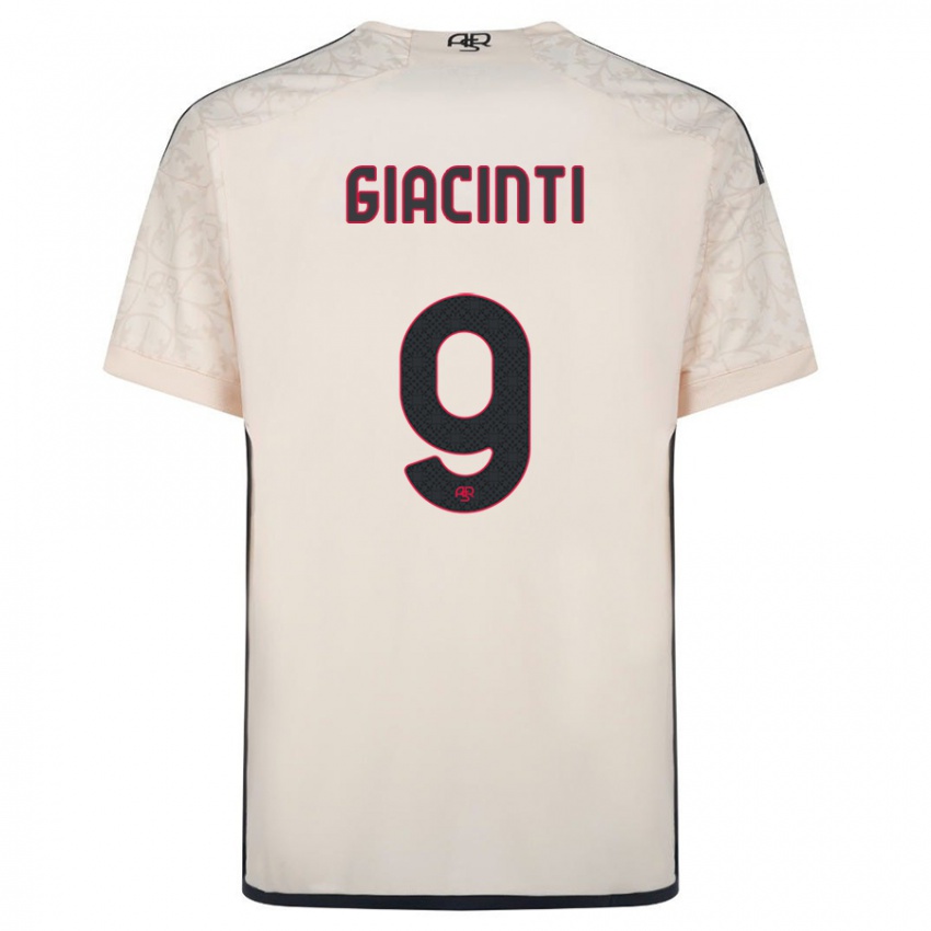 Hombre Camiseta Valentina Giacinti #9 Blanquecino 2ª Equipación 2023/24 La Camisa