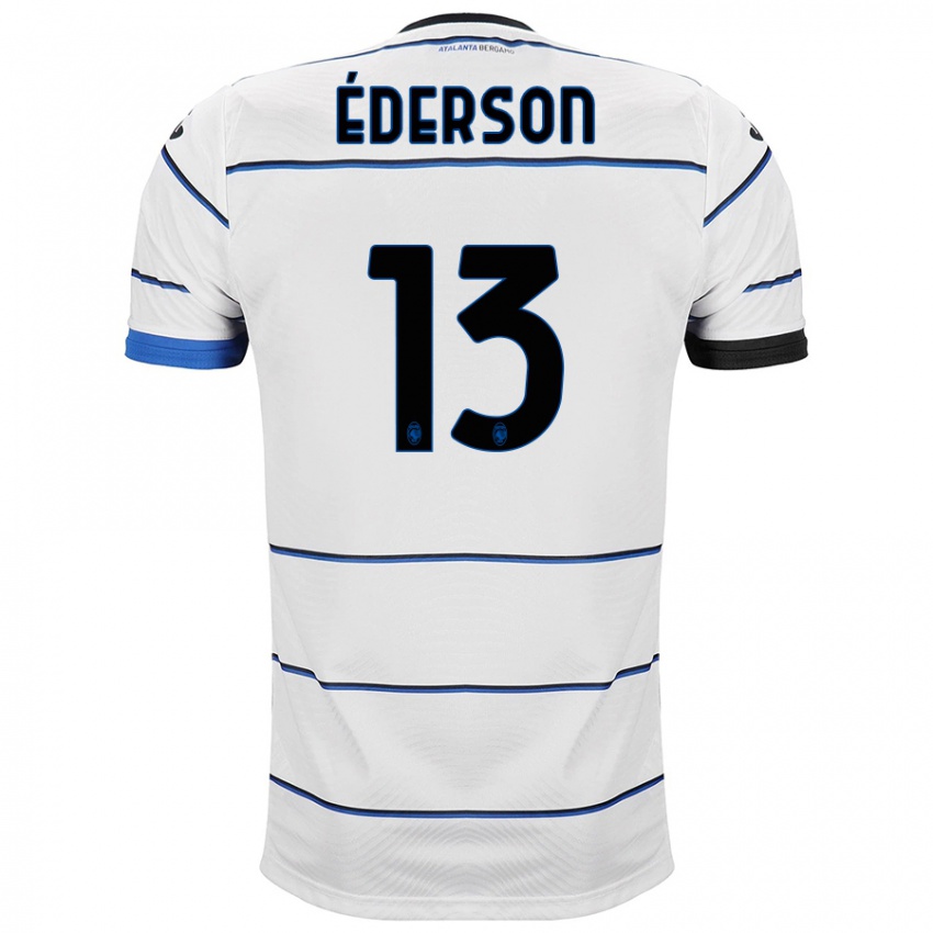 Hombre Camiseta Ederson #13 Blanco 2ª Equipación 2023/24 La Camisa