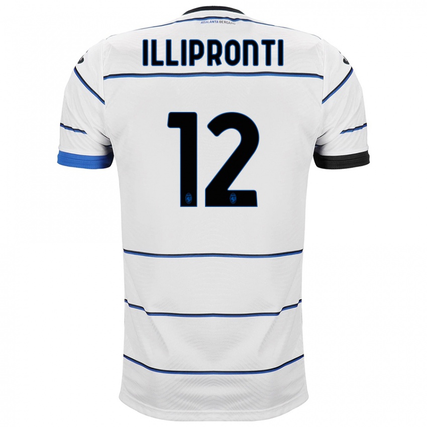 Hombre Camiseta Filippo Illipronti #12 Blanco 2ª Equipación 2023/24 La Camisa