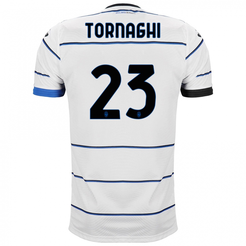 Hombre Camiseta Pietro Tornaghi #23 Blanco 2ª Equipación 2023/24 La Camisa