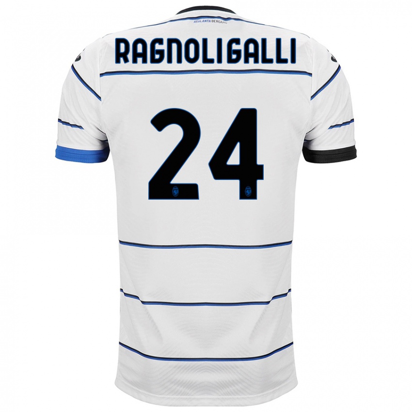 Hombre Camiseta Federico Ragnoli Galli #24 Blanco 2ª Equipación 2023/24 La Camisa
