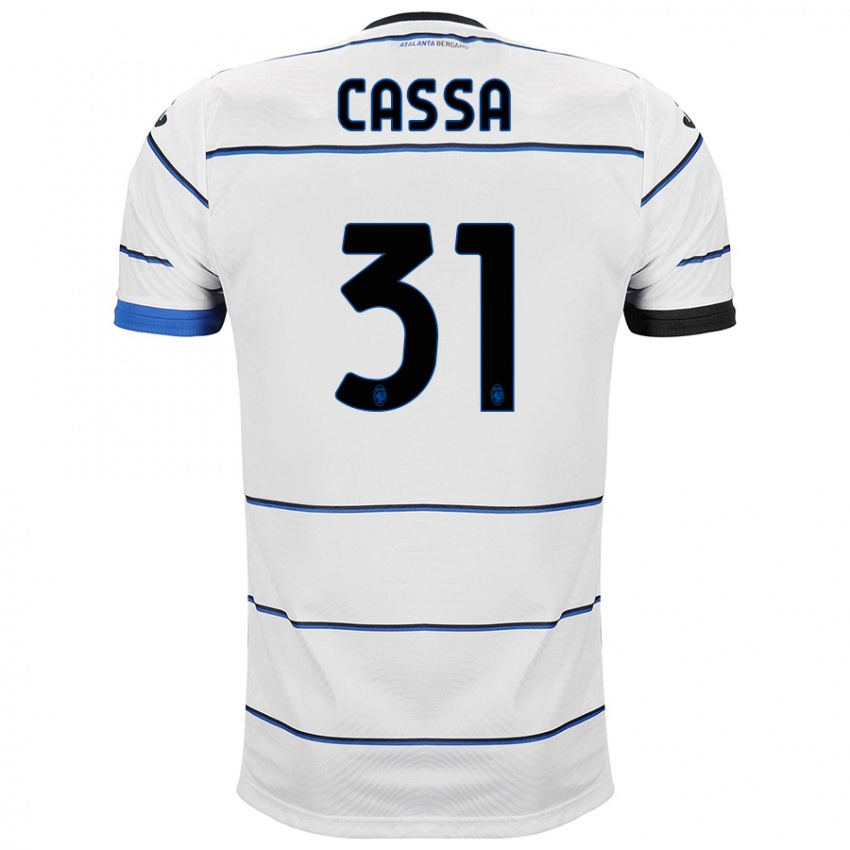 Hombre Camiseta Federico Cassa #31 Blanco 2ª Equipación 2023/24 La Camisa