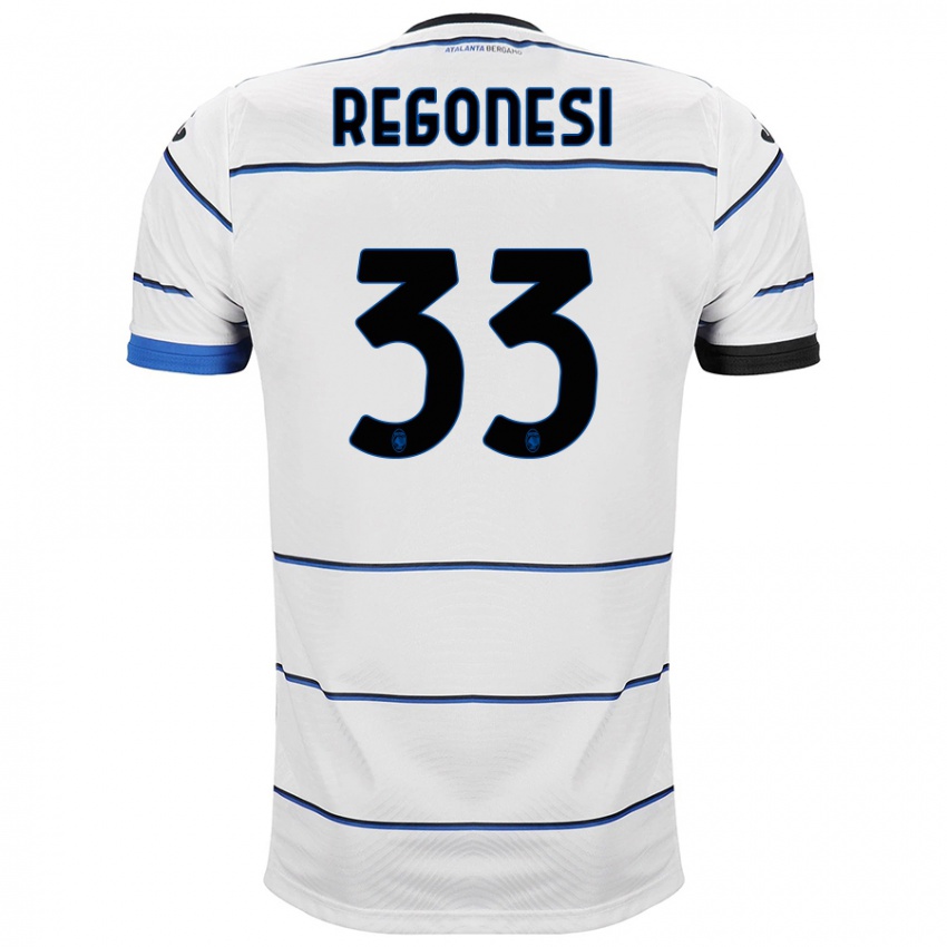 Hombre Camiseta Iacopo Regonesi #33 Blanco 2ª Equipación 2023/24 La Camisa