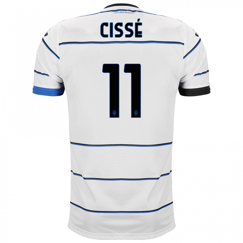 Hombre Camiseta Moustapha Cissé #11 Blanco 2ª Equipación 2023/24 La Camisa