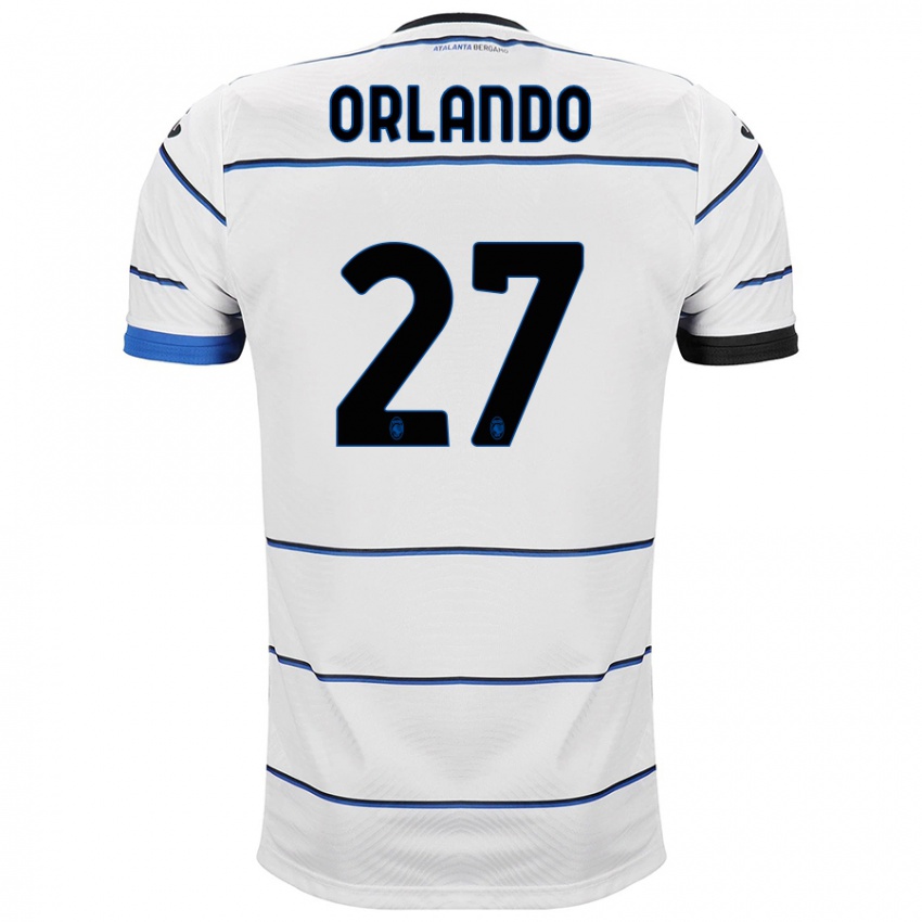 Hombre Camiseta Daniele Orlando #27 Blanco 2ª Equipación 2023/24 La Camisa