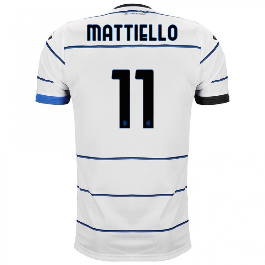 Hombre Camiseta Federico Mattiello #11 Blanco 2ª Equipación 2023/24 La Camisa