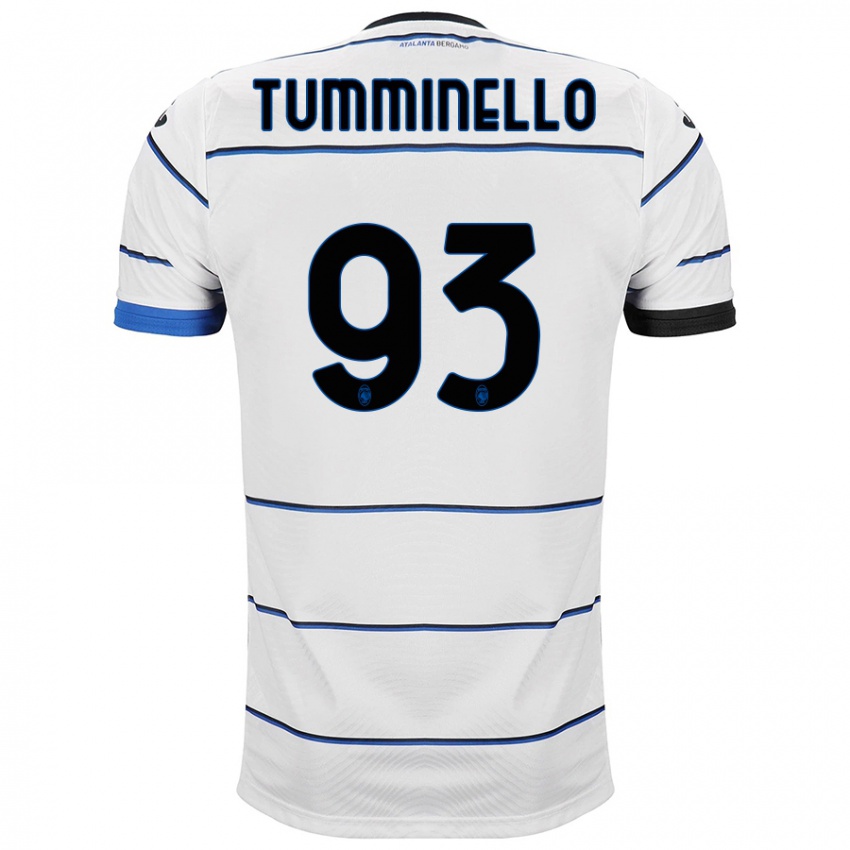 Hombre Camiseta Marco Tumminello #93 Blanco 2ª Equipación 2023/24 La Camisa