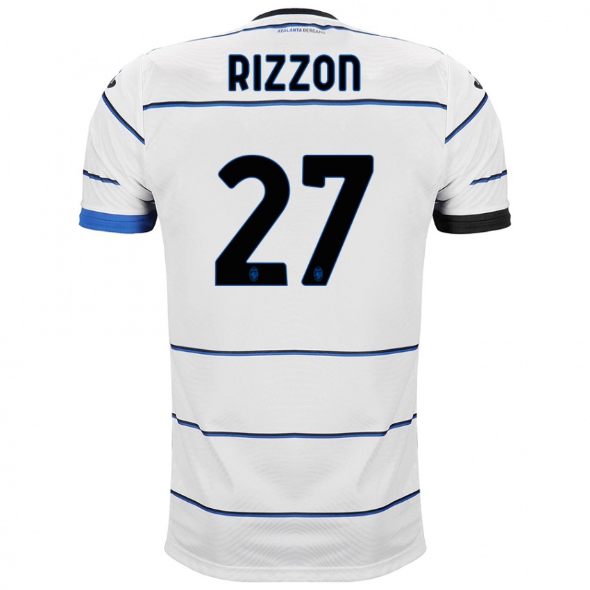 Hombre Camiseta Giulia Rizzon #27 Blanco 2ª Equipación 2023/24 La Camisa