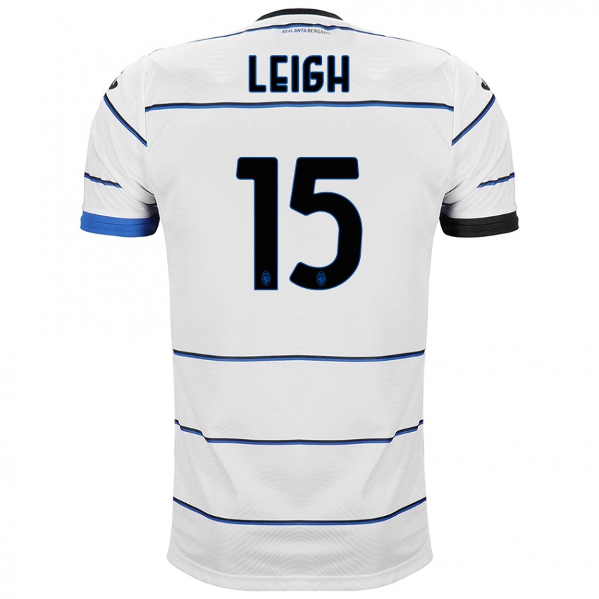 Hombre Camiseta Adrienne Leigh #15 Blanco 2ª Equipación 2023/24 La Camisa