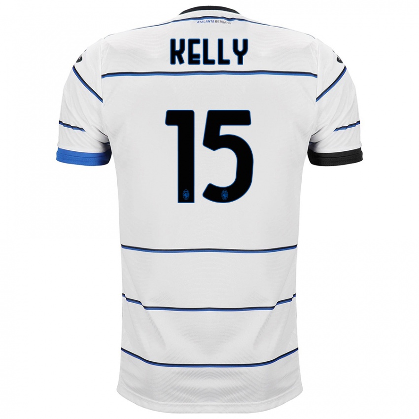 Hombre Camiseta Maegan Kelly #15 Blanco 2ª Equipación 2023/24 La Camisa