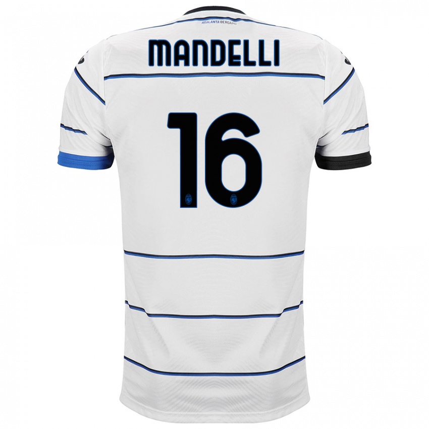 Hombre Camiseta Giulia Mandelli #16 Blanco 2ª Equipación 2023/24 La Camisa
