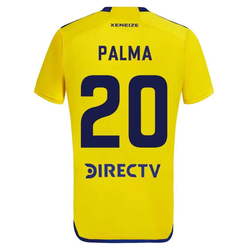 Hombre Camiseta Lucas Palma #20 Amarillo 2ª Equipación 2023/24 La Camisa