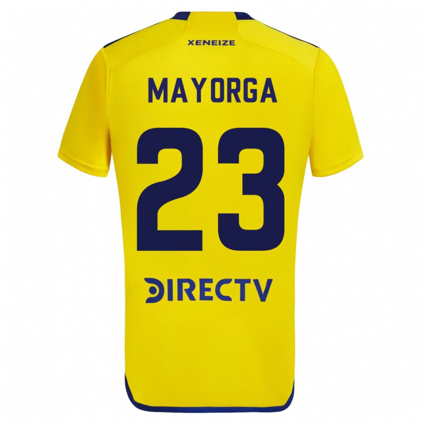 Hombre Camiseta Miriam Mayorga #23 Amarillo 2ª Equipación 2023/24 La Camisa