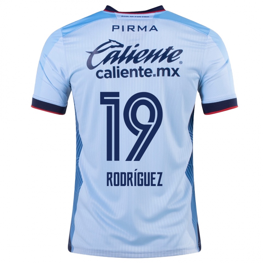 Hombre Camiseta Carlos Rodriguez #19 Cielo Azul 2ª Equipación 2023/24 La Camisa