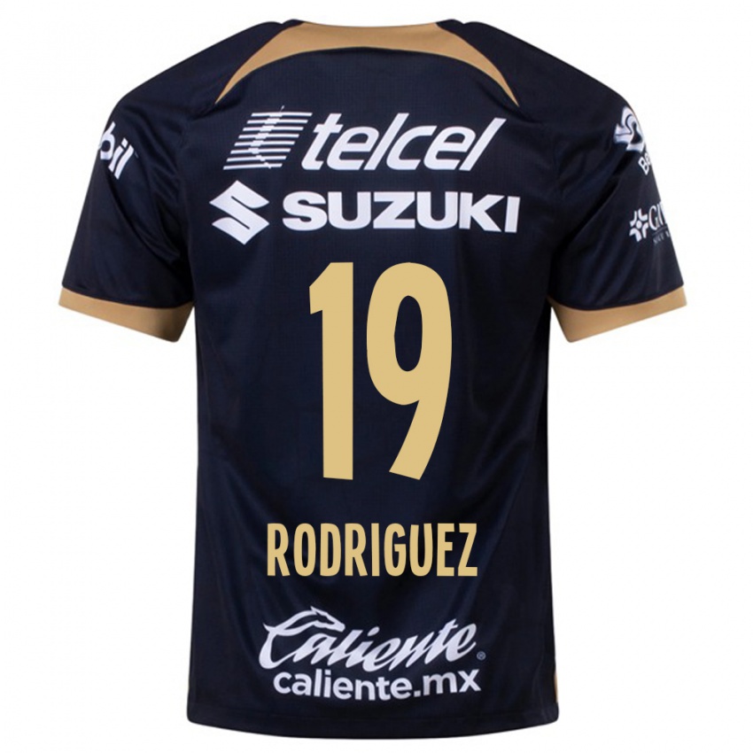Hombre Camiseta Yaneisy Rodriguez #19 Azul Oscuro 2ª Equipación 2023/24 La Camisa