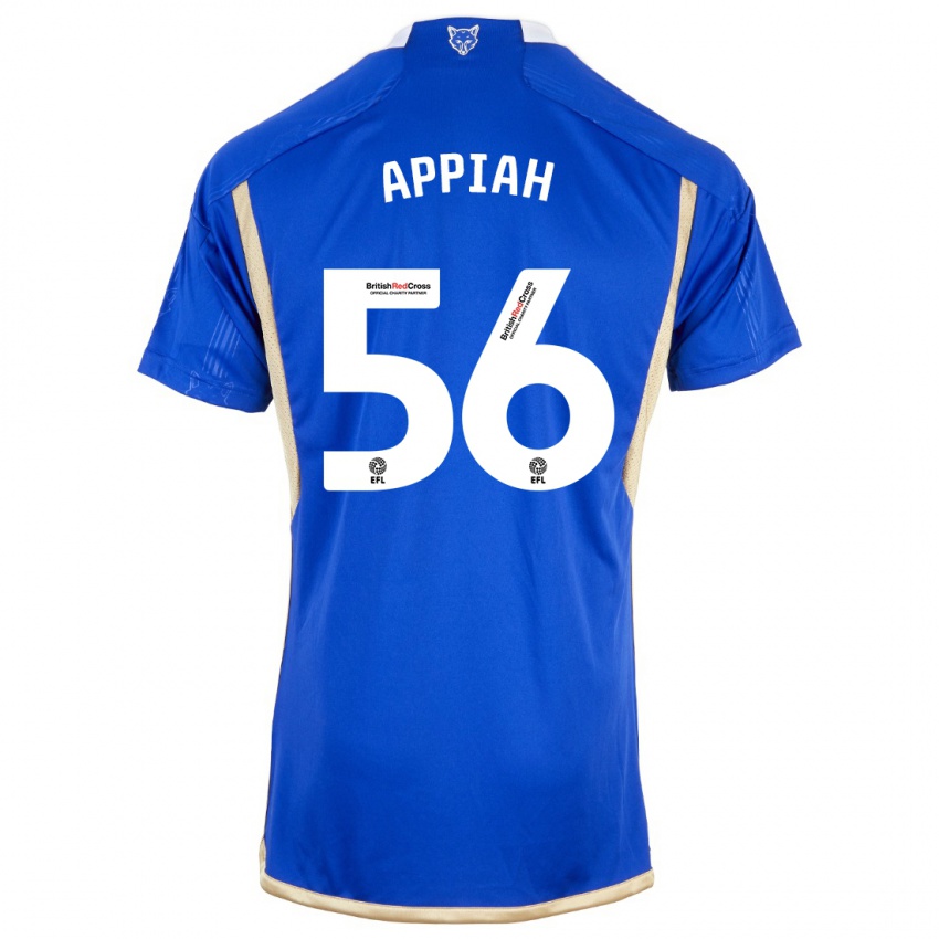 Mujer Camiseta Paul Appiah #56 Azul Real 1ª Equipación 2023/24 La Camisa