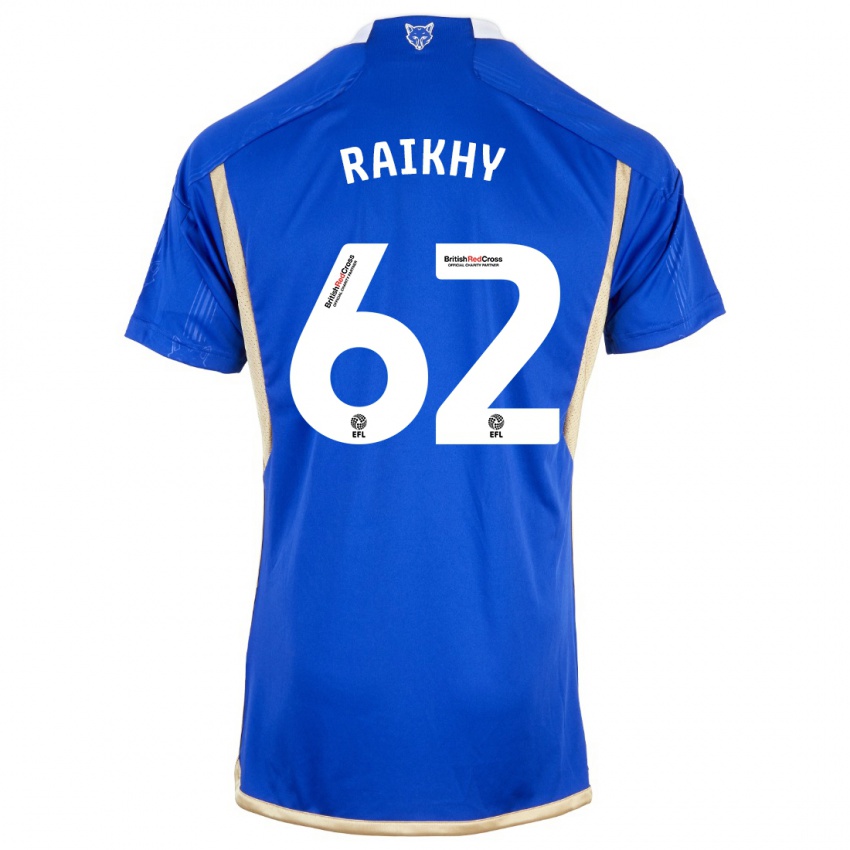Mujer Camiseta Arjan Raikhy #62 Azul Real 1ª Equipación 2023/24 La Camisa