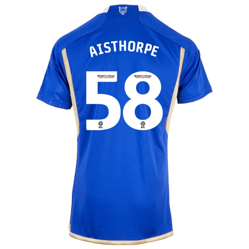 Mujer Camiseta Bailey Aisthorpe #58 Azul Real 1ª Equipación 2023/24 La Camisa