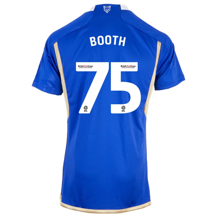 Mujer Camiseta Zach Booth #75 Azul Real 1ª Equipación 2023/24 La Camisa