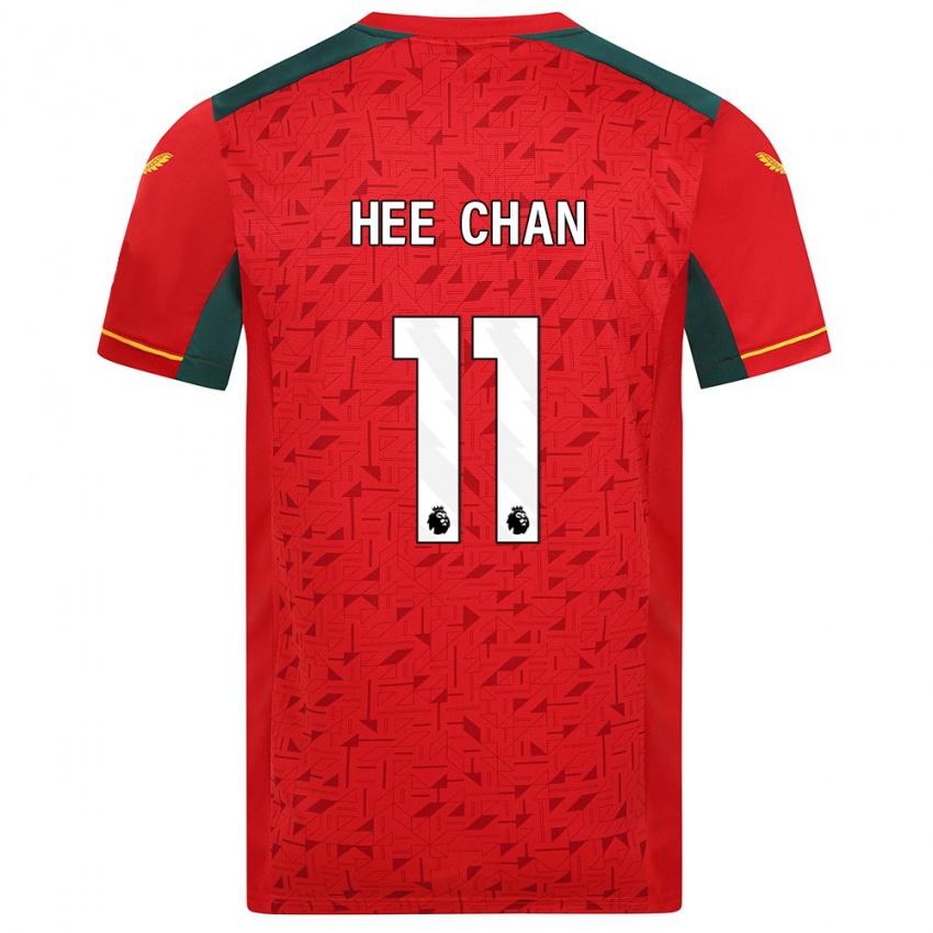 Mujer Camiseta Hee-Chan Hwang #11 Rojo 2ª Equipación 2023/24 La Camisa