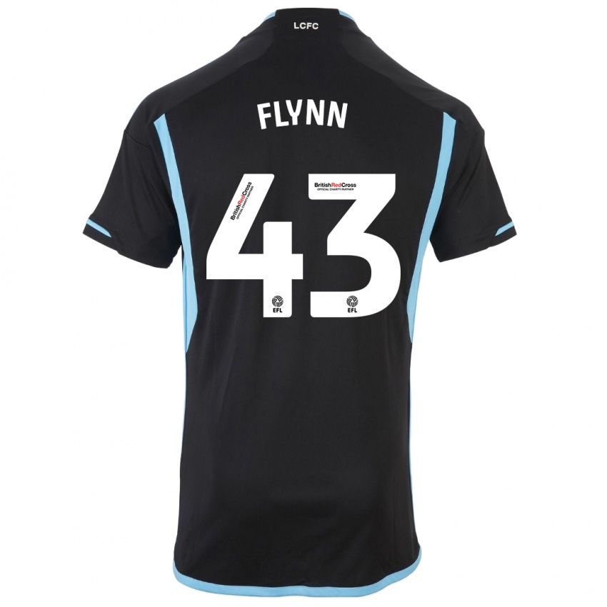 Mujer Camiseta Shane Flynn #43 Negro 2ª Equipación 2023/24 La Camisa