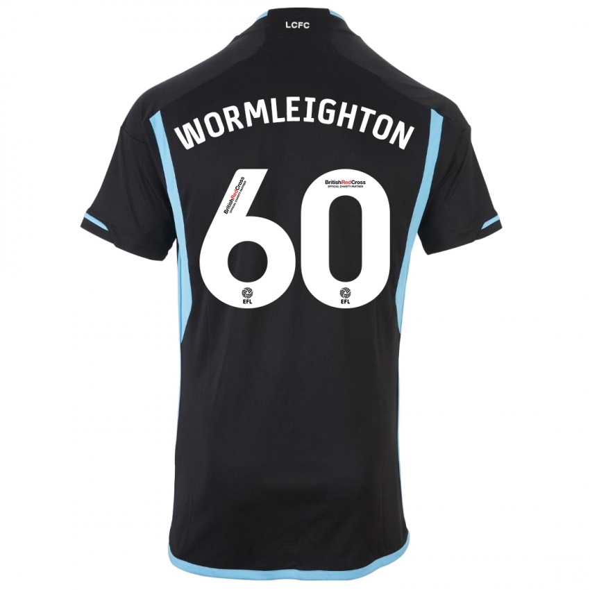 Mujer Camiseta Joe Wormleighton #60 Negro 2ª Equipación 2023/24 La Camisa