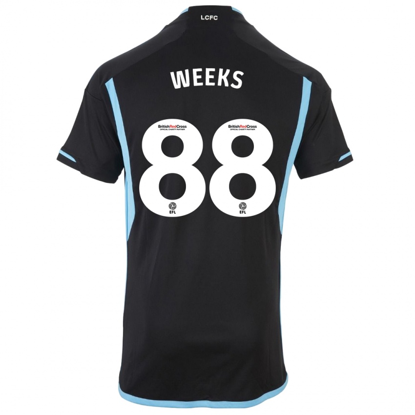Mujer Camiseta Tyler Weeks #88 Negro 2ª Equipación 2023/24 La Camisa