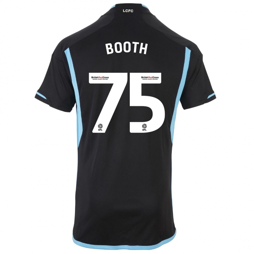 Mujer Camiseta Zach Booth #75 Negro 2ª Equipación 2023/24 La Camisa
