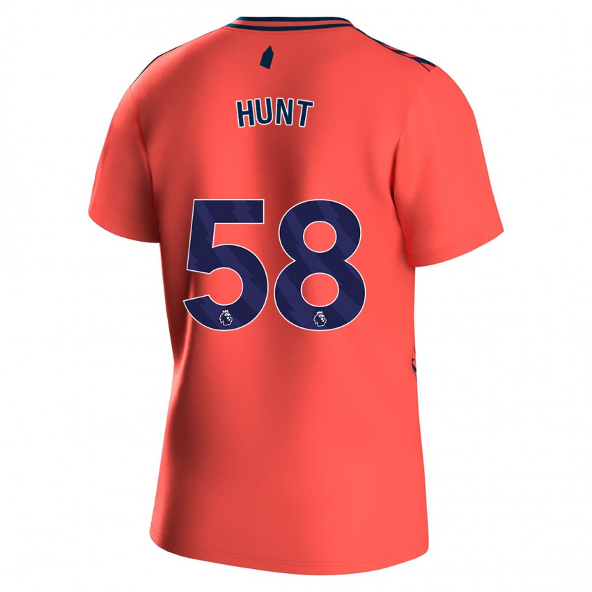 Mujer Camiseta Mackenzie Hunt #58 Coralino 2ª Equipación 2023/24 La Camisa